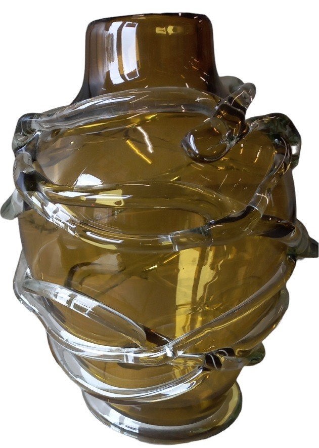 Grand vase vénitien moderne en verre., Antiquités & Art, Enlèvement