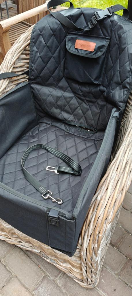 Zitje voor veilig vervoer van honden van het merk Looxmeer., Ophalen