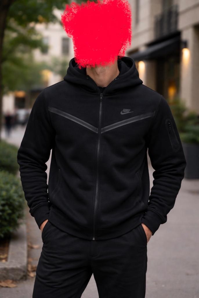 Nike zwarte hoodie met ritssluiting, Kleding | Heren, Truien en Vesten, Maat 52/54 (L), Zwart, Nike, Ophalen of Verzenden