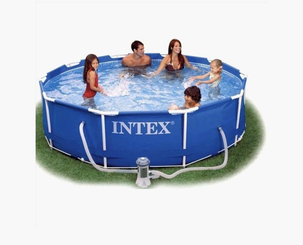 Intex frame zwembad met pomp & verwarming, Ophalen
