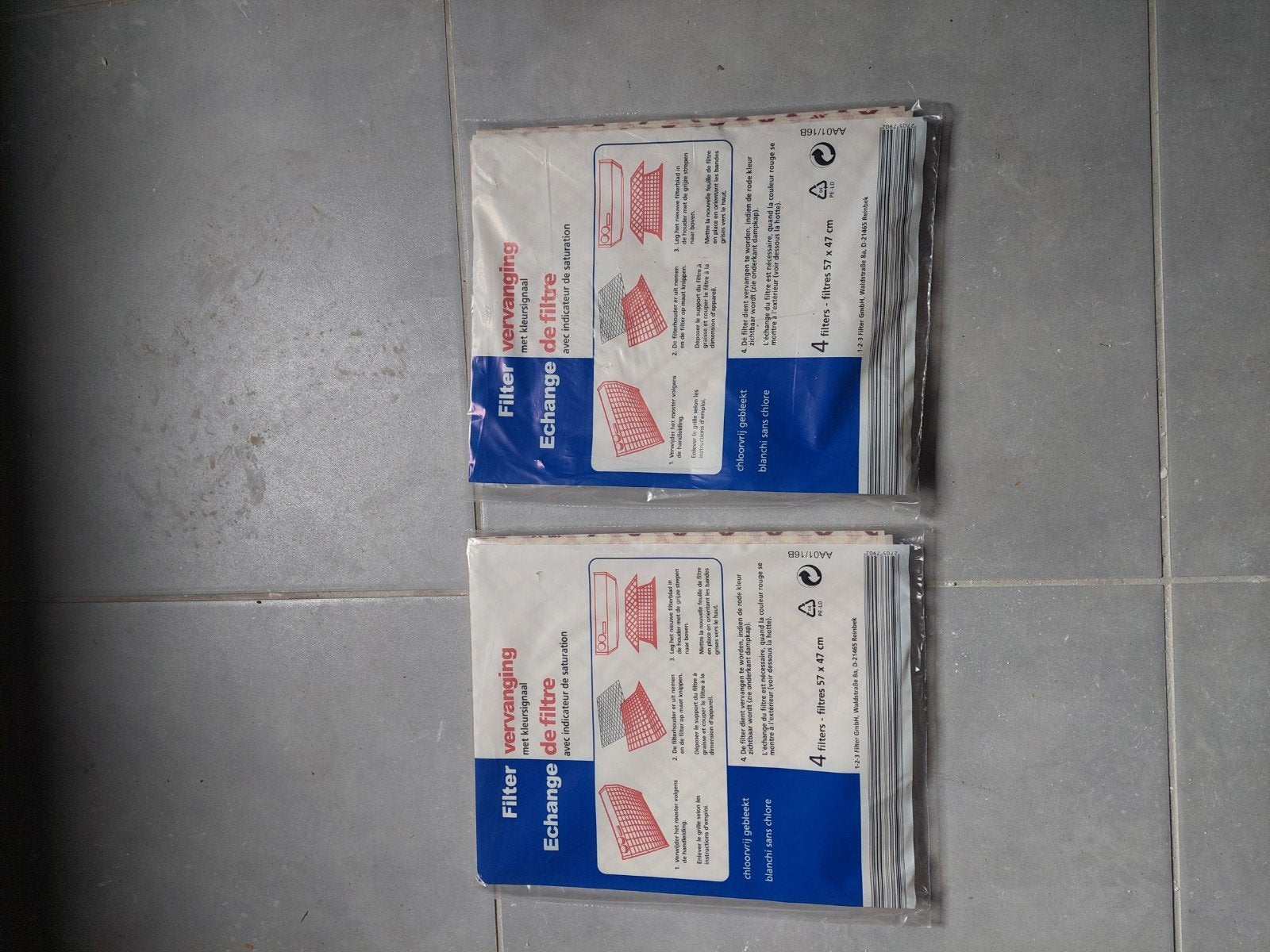 dampkapfilters, Enlèvement