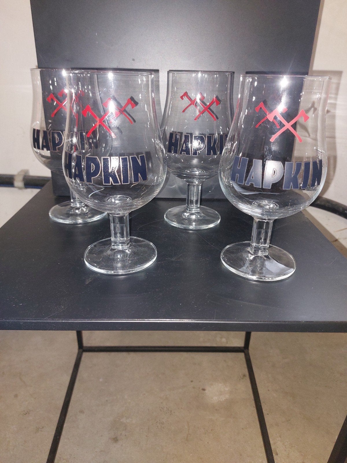 Hapkin bierglazen, Verzamelen, Ophalen of Verzenden, Nieuw, Bierglas