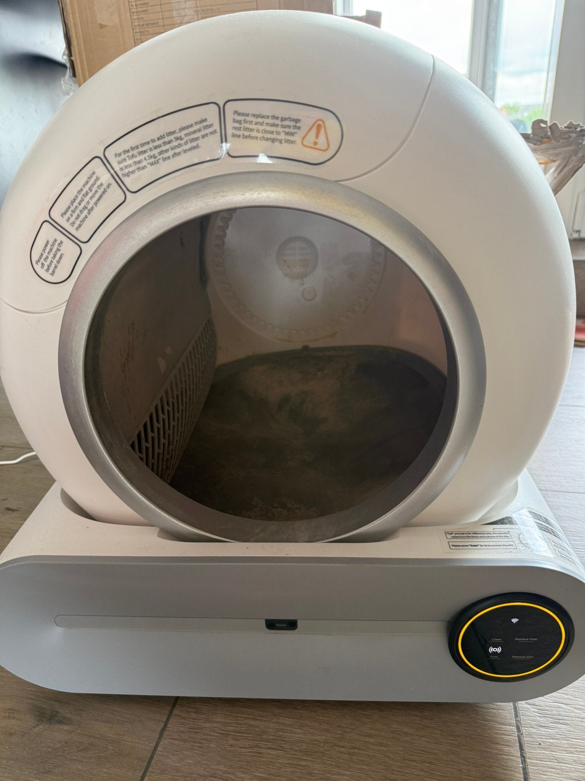 Automatische kattenbak, Dieren en Toebehoren, Ophalen, Zelfreinigend, Gebruikt, Open