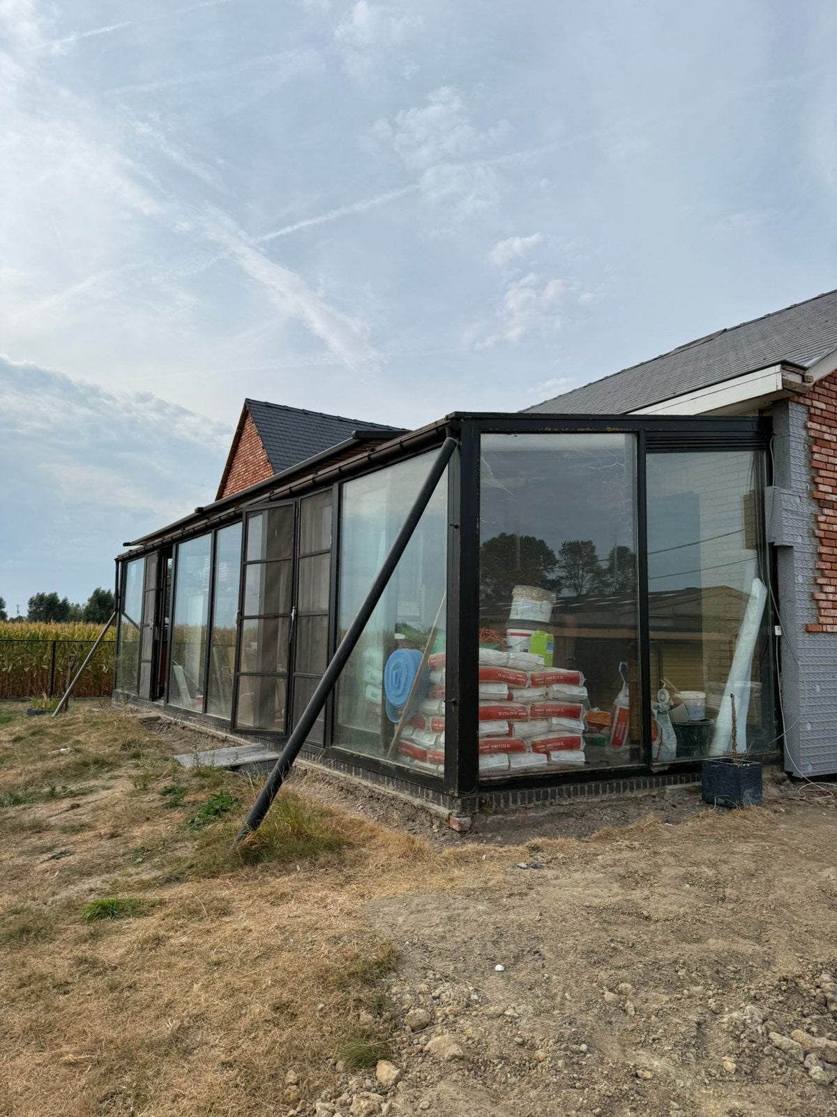 Oude houten veranda, Ophalen, Veranda