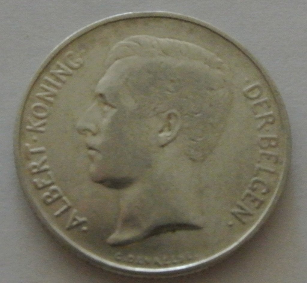 2 P. ALBERT I DE 1911 SILVER, Enlèvement ou Envoi, Monnaie en vrac, Argent, Argent