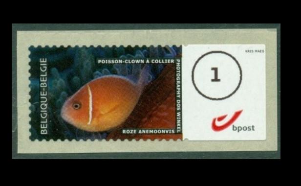 ATM131A Poisson clown à collier, Timbres & Monnaies, Timbres | Europe | Belgique, Timbre-poste, Envoi