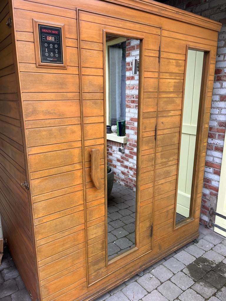 Infra rood cabine healt mate, Sports & Fitness, Sauna, Enlèvement, Utilisé, Infrarouge, Sauna complet