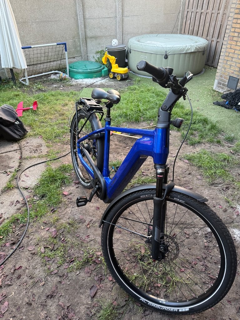 Flyer go tour 7.23 enzian bleu 750 wh, Versnellingen, Zo goed als nieuw, Schijfrem, 53 tot 57 cm