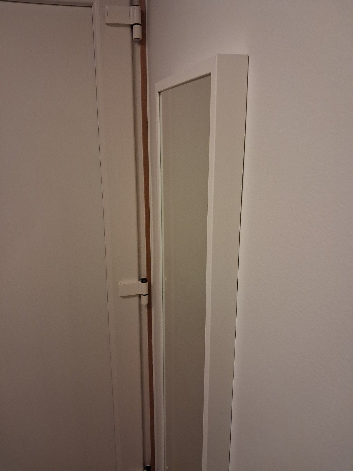 Spiegel met witte kader, Huis en Inrichting, Ophalen, Hout