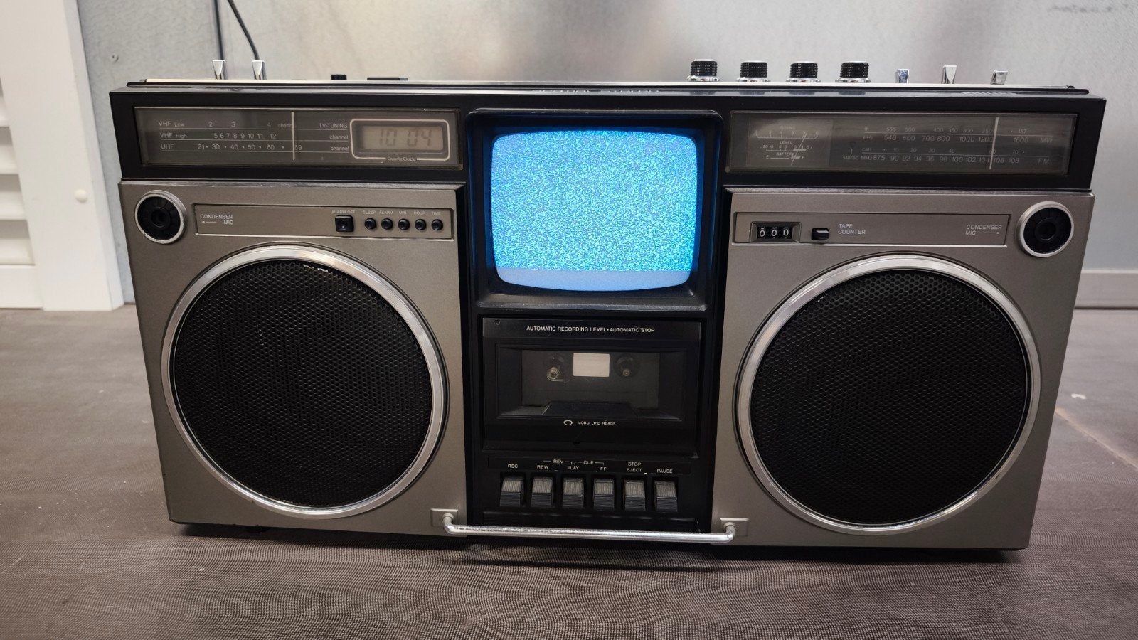 Vintage Philips Model Art 60 Spatial Stereo TV Ghettoblaster, Enlèvement