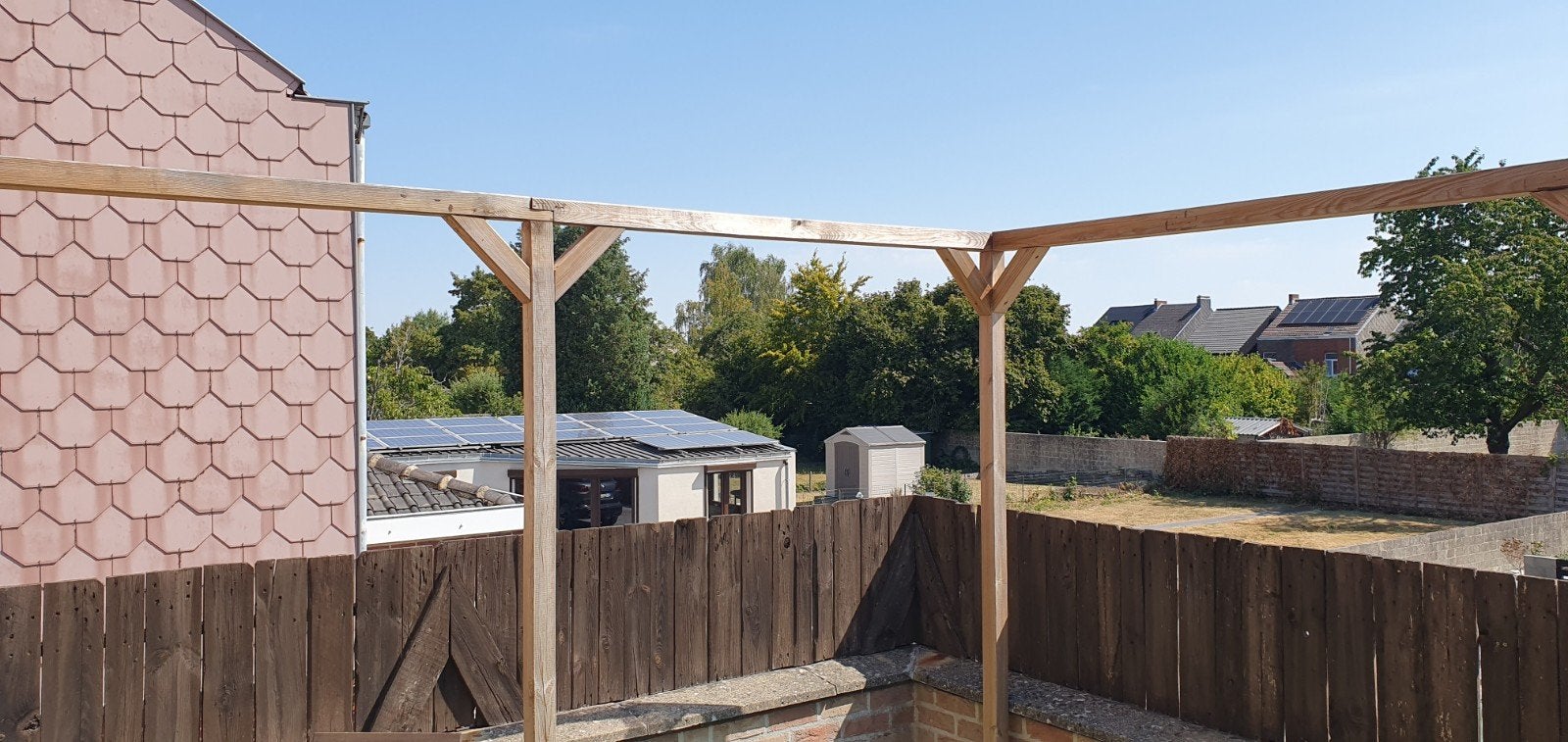 Grande armature-structure de pergola/carport 6m x 3,6m, Tuin en Terras, Ophalen, Zo goed als nieuw