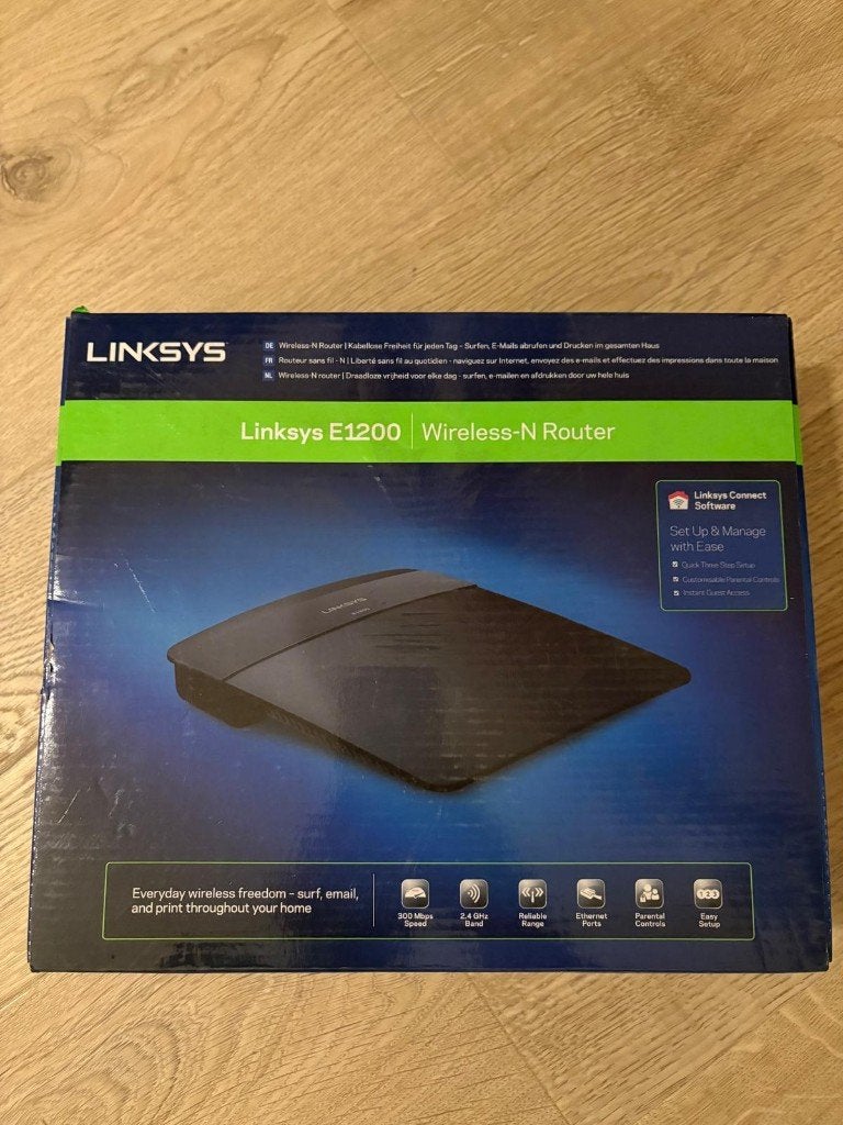 Linksys E1200 Wireless-N Router, Computers en Software, Ophalen of Verzenden, Nieuw, Router