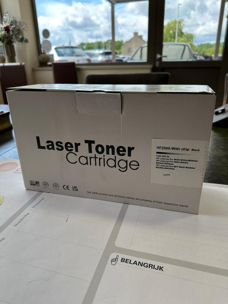 Laser Toner Cartridge HF259X - Zwart, Ophalen of Verzenden, Nieuw, Cartridge