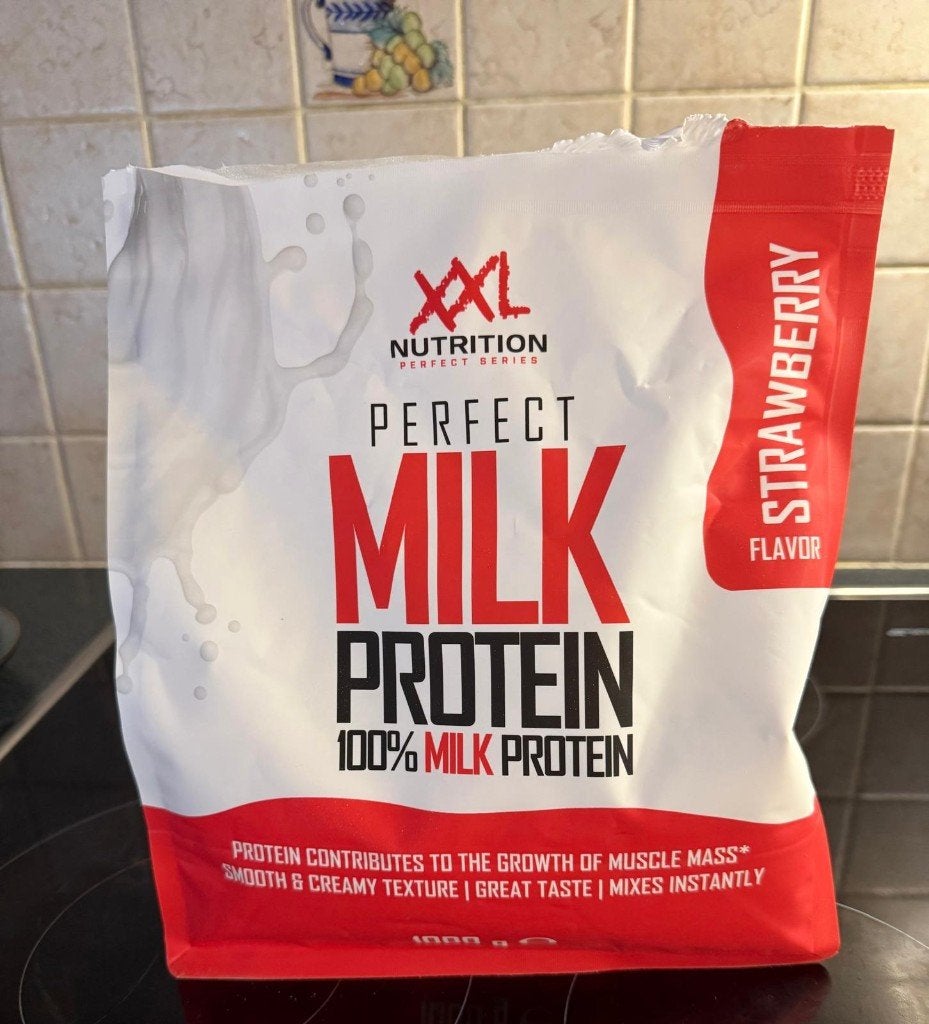 XXL Nutrition Perfect Milk Protein – 1 kg, Sport en Fitness, Ophalen, Zo goed als nieuw, Poeder of Drank