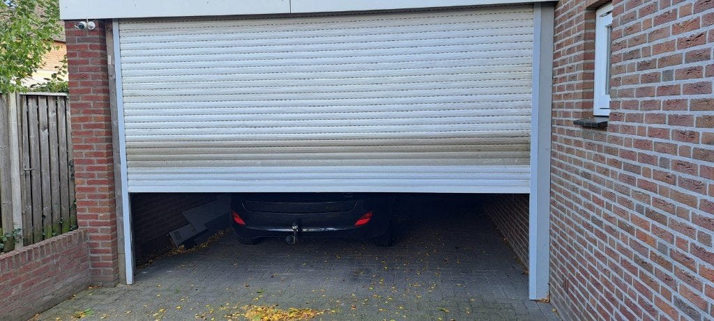 Rolluik voor carport of garage - Wit, Ophalen, Gebruikt, Wit, Elektrische bediening