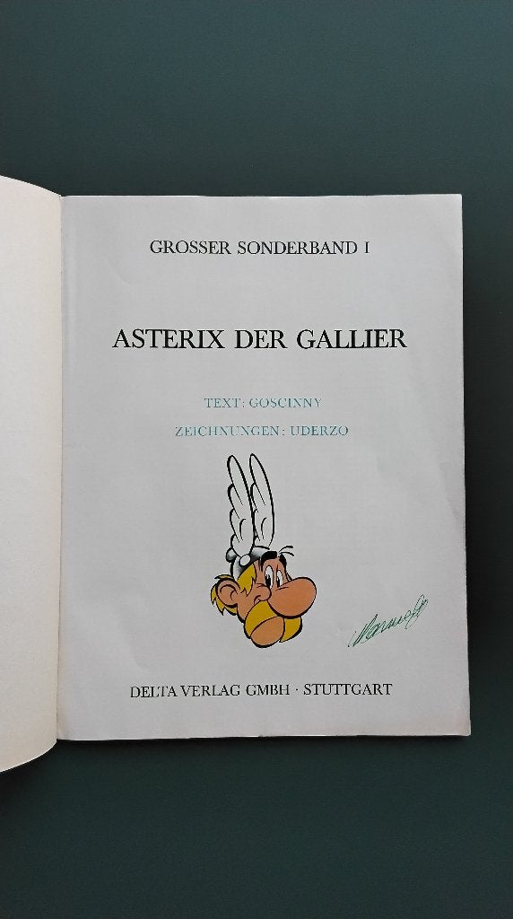Bande dessinée Astérix der Gallier, en allemand., Enlèvement ou Envoi, Une BD, Utilisé, Goscinny - Uderzo