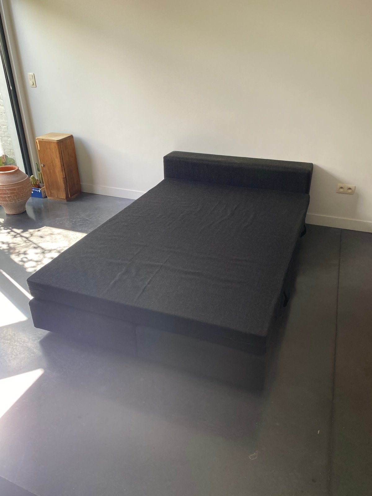 Gratis stoffen boxspring, Ophalen, Gebruikt