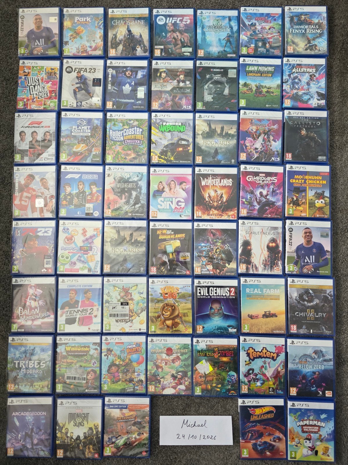 Collection de jeux PS5 103 jeux, Enlèvement ou Envoi