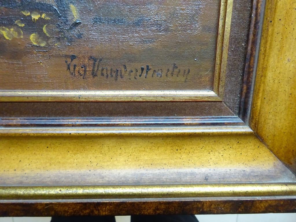 Lea Vanderstraeten, doek, Veldwerk, 40 x 50 cm,, Enlèvement ou Envoi