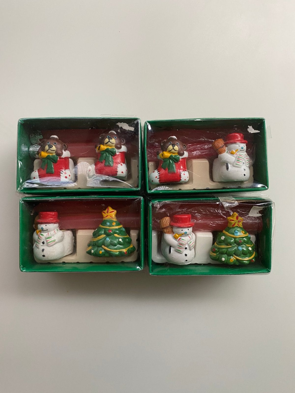4 vintage kerst kaarsenhouders (jaren 60/70), Ophalen of Verzenden, Nieuw