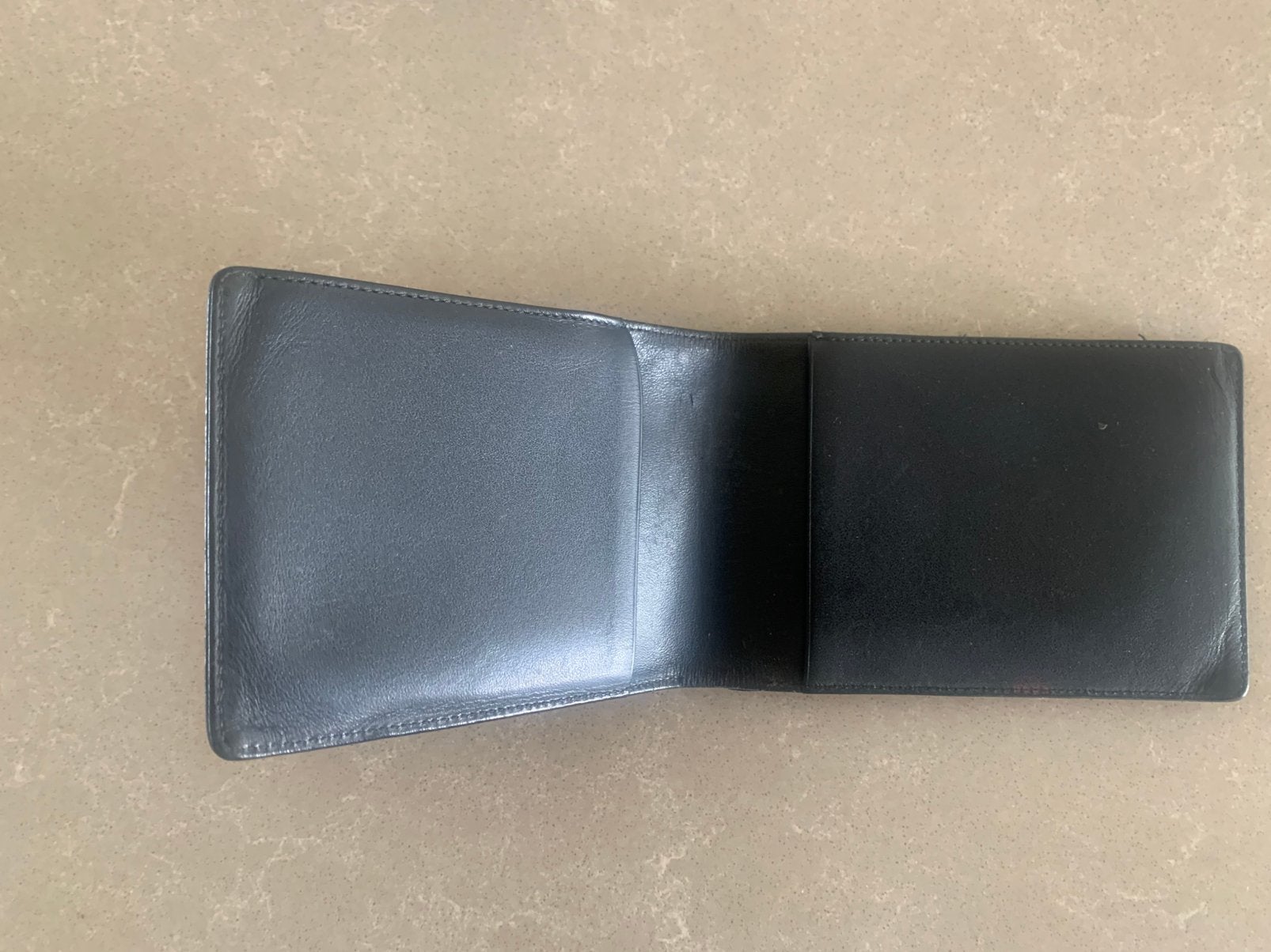 Portefeuille MontBlanc zwart leder, Ophalen of Verzenden, Zo goed als nieuw