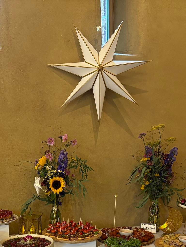 Decoratie sterren, Ophalen, Wit