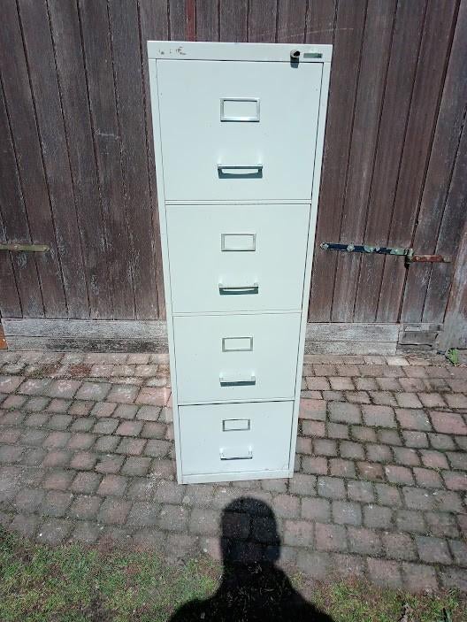 dossierkast / archieflade kast in metaal 40€., Huis en Inrichting, Ophalen, Gebruikt, Metaal, Industrieel