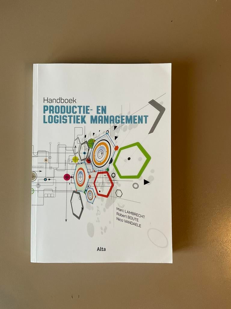 Robert Boute - Handboek productie en logistiek management, Boeken, Ophalen of Verzenden, Nederlands, Robert Boute; Nico Vandaele; Marc Lambrecht