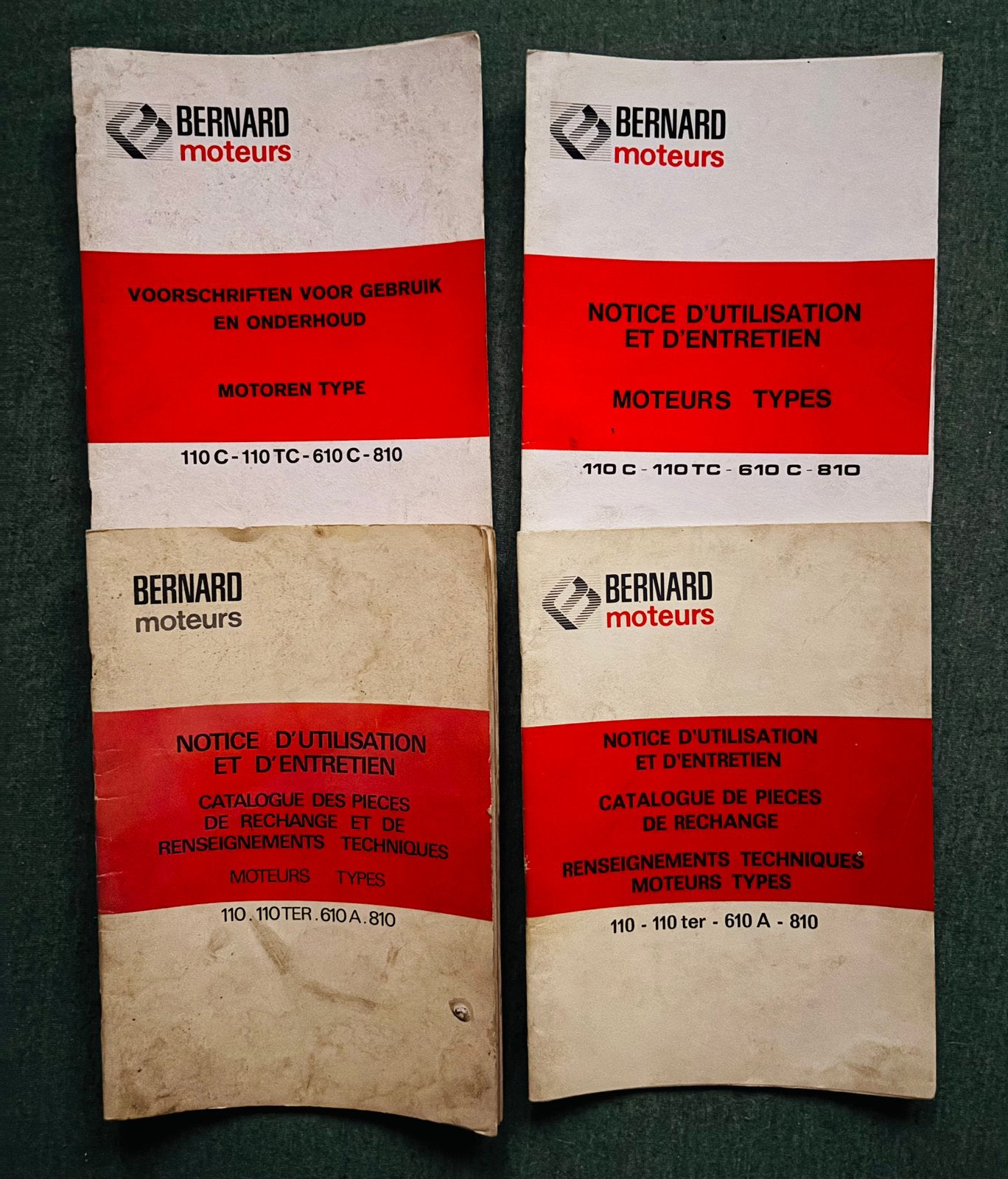 Bernard Moteurs instructieboekje + catalogi, Ophalen of Verzenden