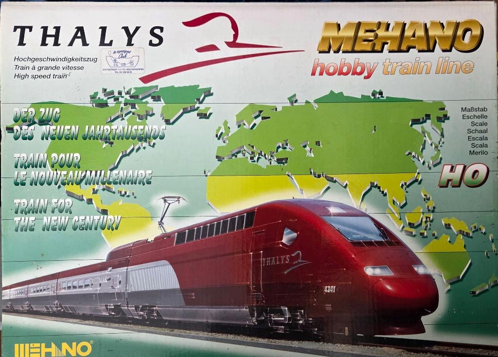 Mehano Thalys HO, Hobby en Vrije tijd, Modeltreinen | H0, Zo goed als nieuw, Treinset, Gelijkstroom, Overige merken, Analoog, Ophalen of Verzenden