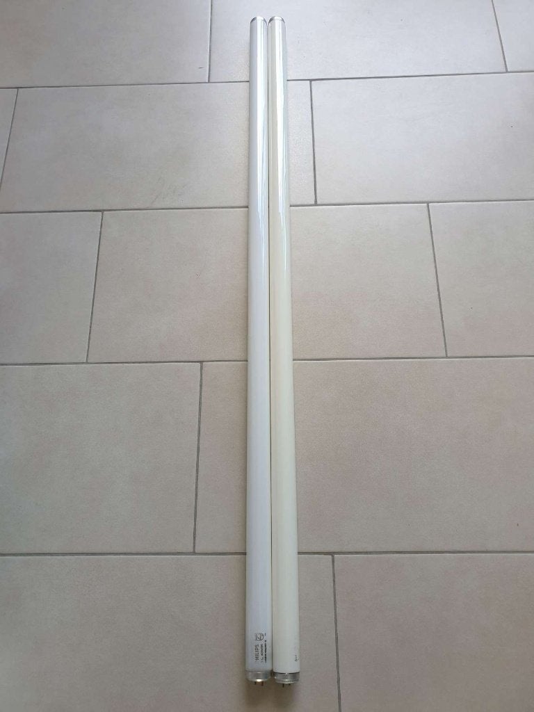 2x TL buis buislamp Philips TL 40W/29 120cm x 3,5cm GEEN LED, Philips, Ophalen, LED