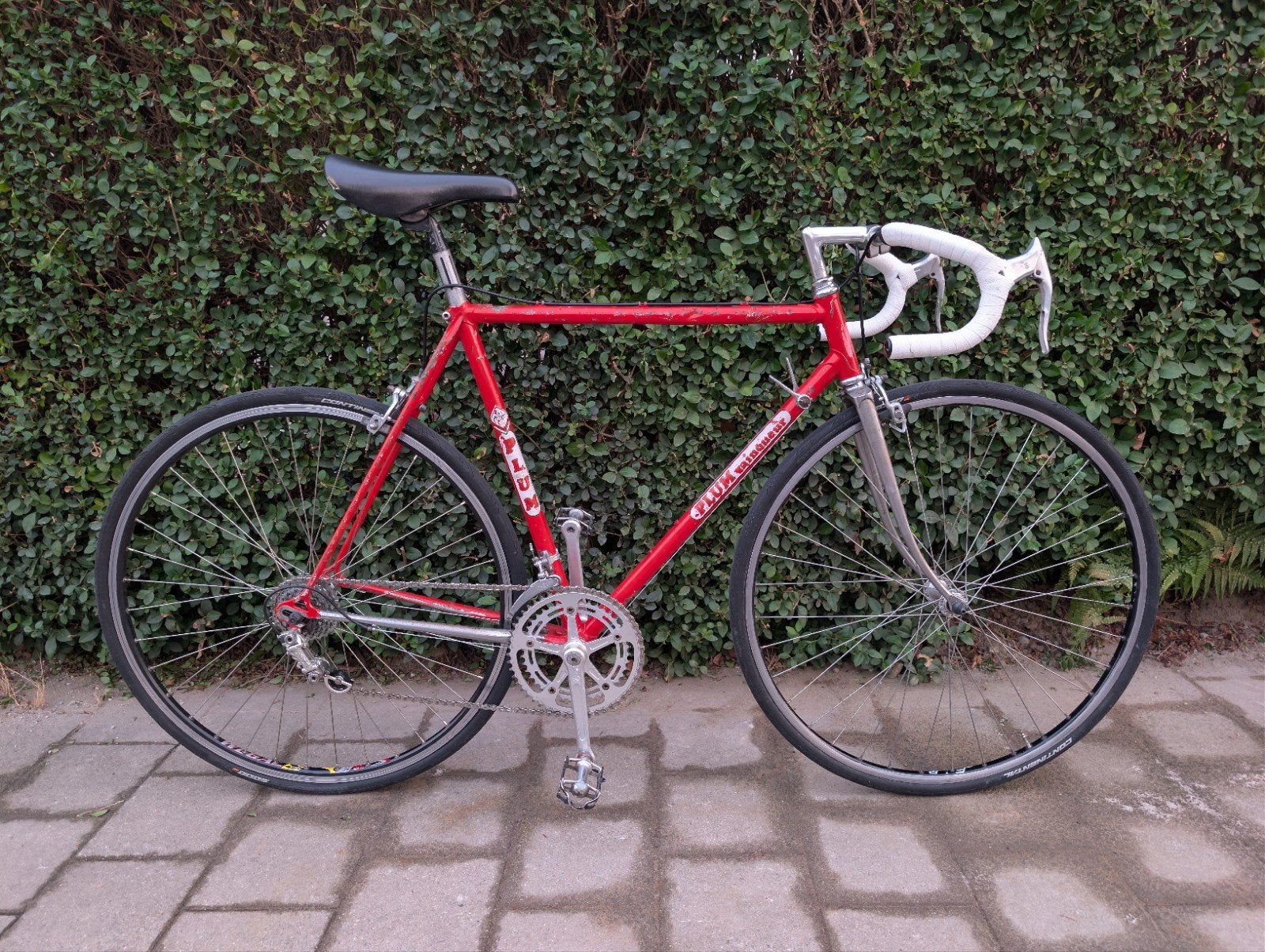 Plume Vainqueur (Maat 56) - Campagnolo Nuovo Record, Fietsen en Brommers, 28 inch, Gebruikt, Staal, Velgrem