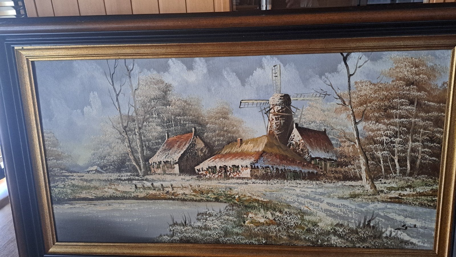 schilderij, Enlèvement, Peint à la main, Paysage, Toile