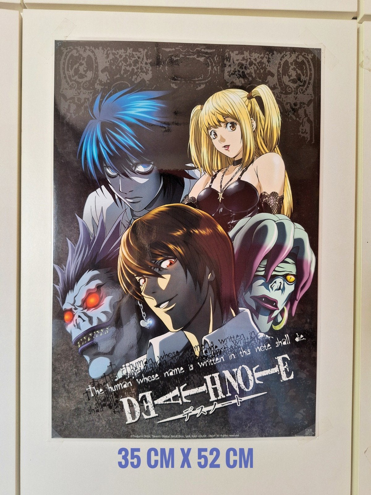 Poster Death Note affiche, Enlèvement ou Envoi, Comme neuf, Rectangulaire vertical, Autres sujets/thèmes