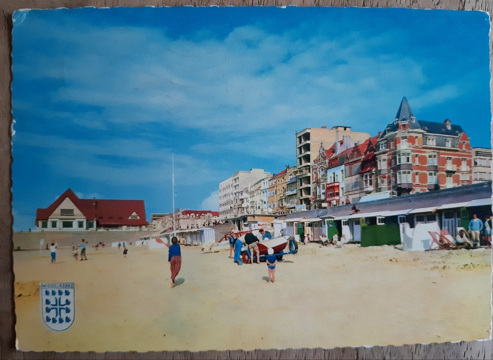 MIDDELKERKE LA DIGUE ZEEDIJK VINTAGE kaart jaren 60, Enlèvement ou Envoi
