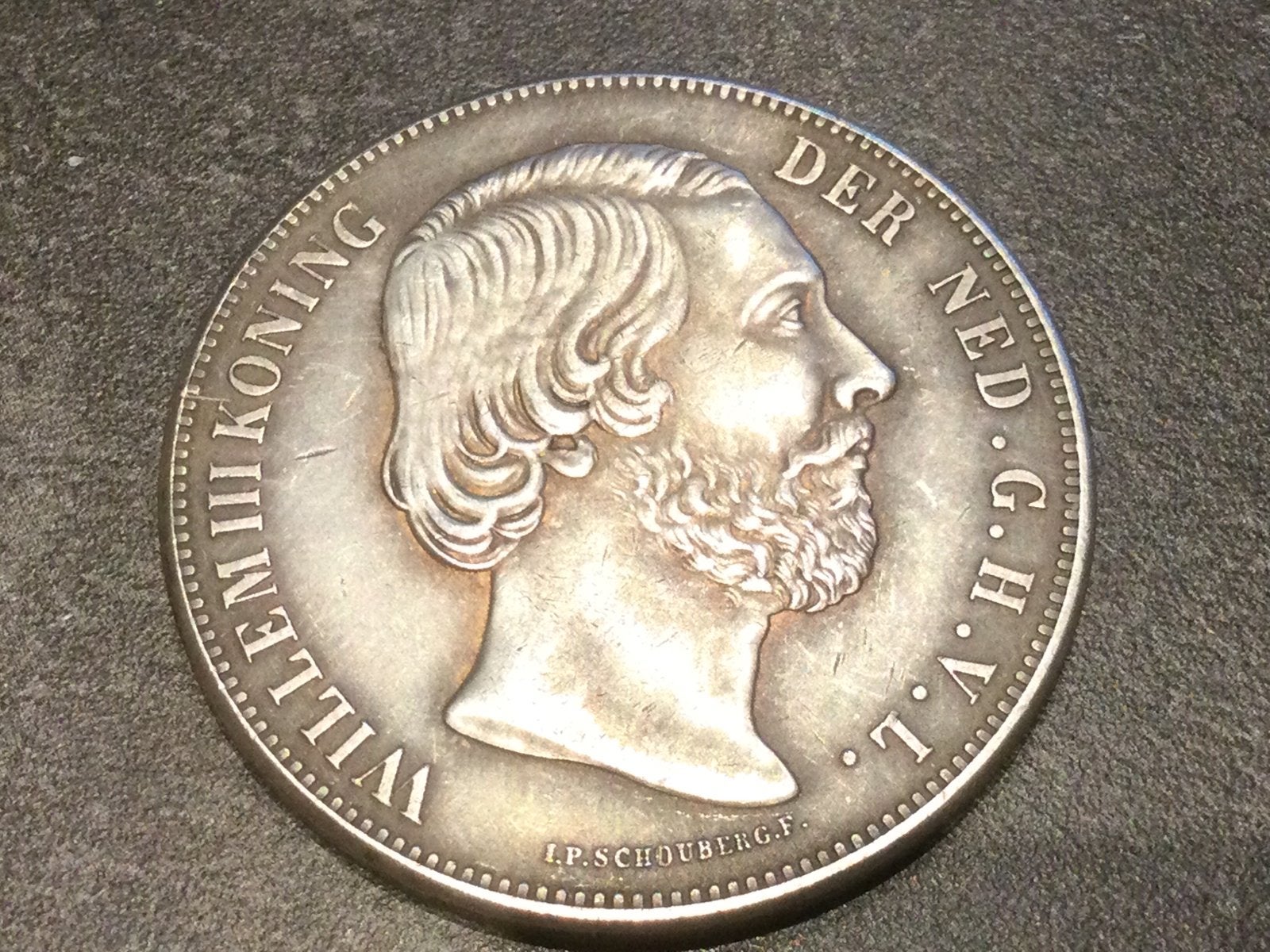 Nederland 2 1/2 gulden 1852, Ophalen of Verzenden
