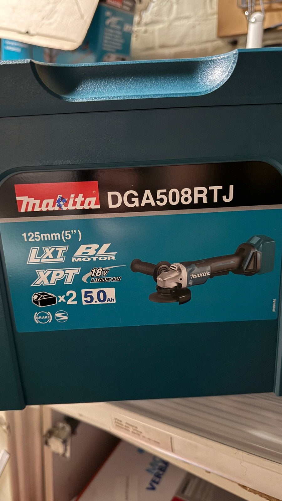 Makita DGA508Z 18V Brushless Haakse Slijper., Ophalen, Zo goed als nieuw, Haakse handslijpmachine