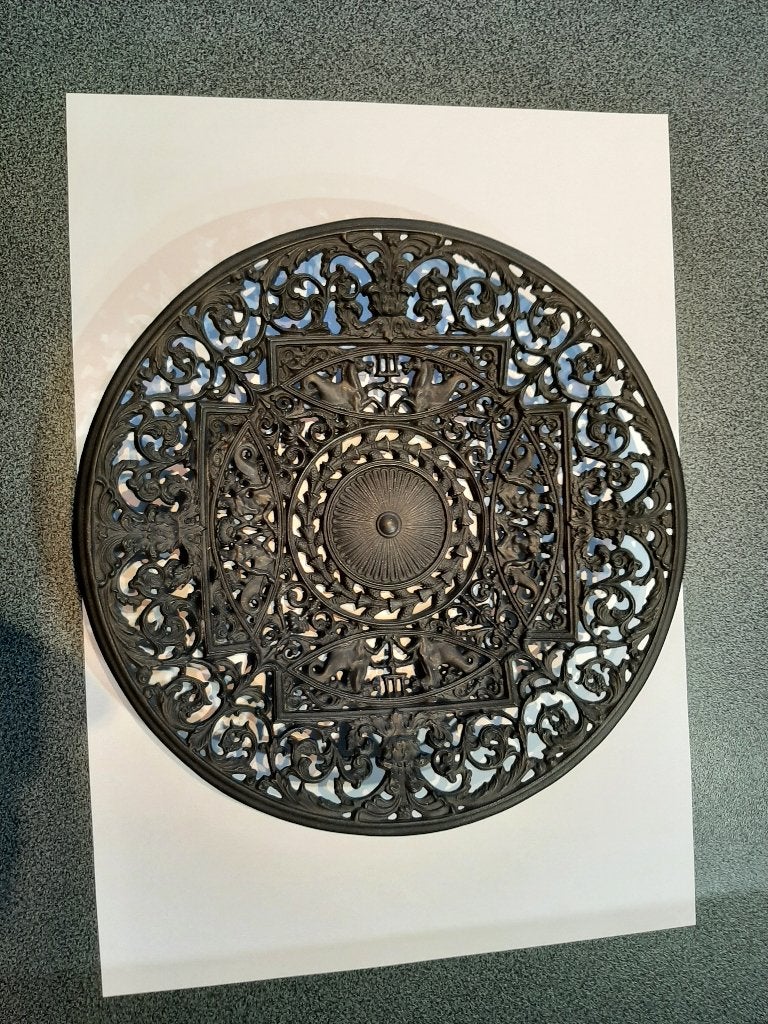 Buderus oude gietijzeren model 5001 Schinkelteller, Antiek en Kunst, Ophalen of Verzenden