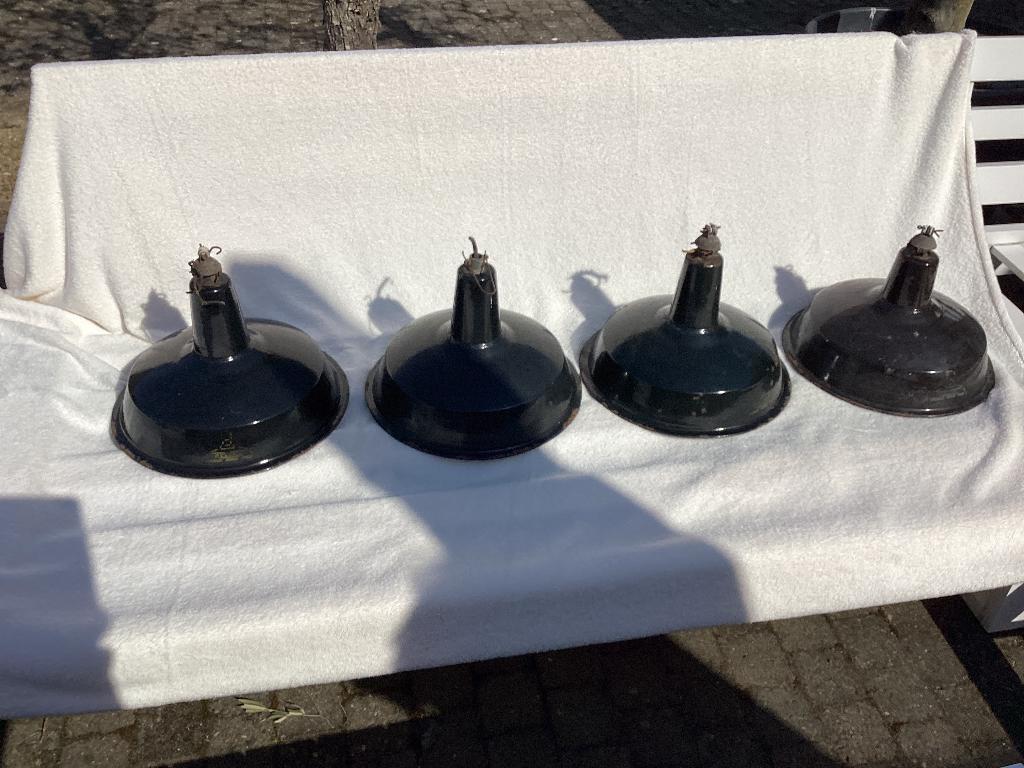 4 x Reluma industriële hanglampen, Antiek en Kunst, Antiek | Verlichting, Ophalen