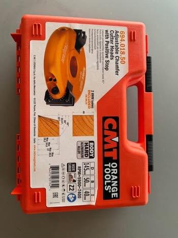 CMT orange tools afschuinfrees, Doe-het-zelf en Bouw, Ophalen, Kantenfrees, Overig, Zo goed als nieuw