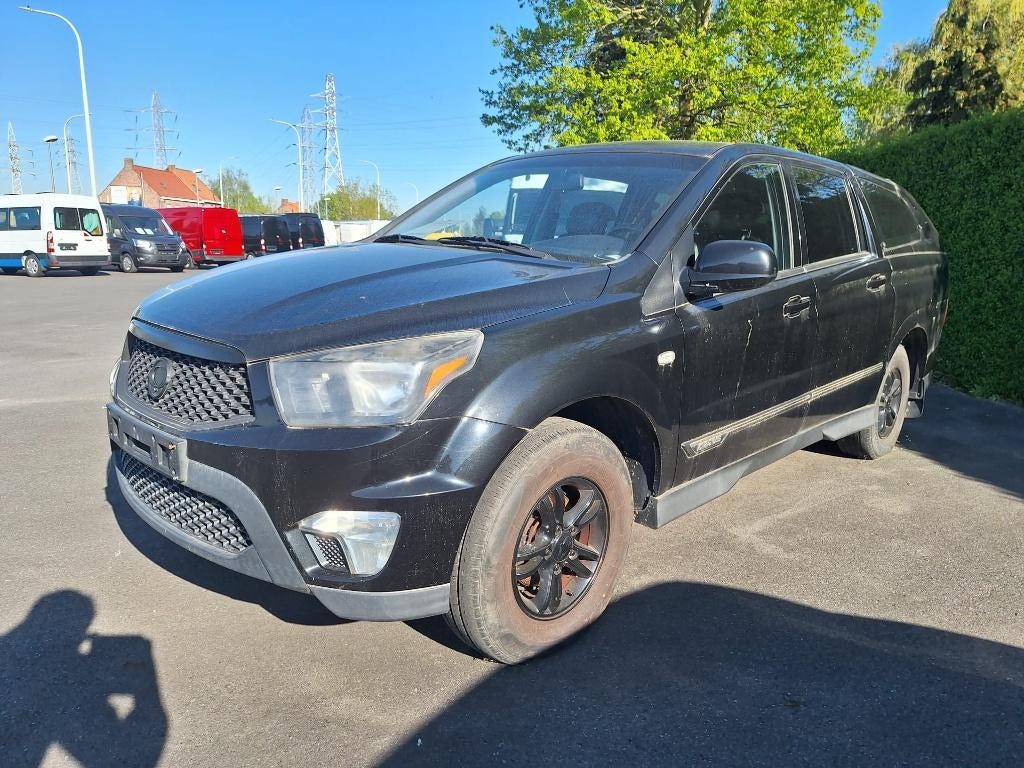 ssangyong ActionSport pickup 4x4, Auto's, SsangYong, 114 kW, Zwart, Zwart, Leder