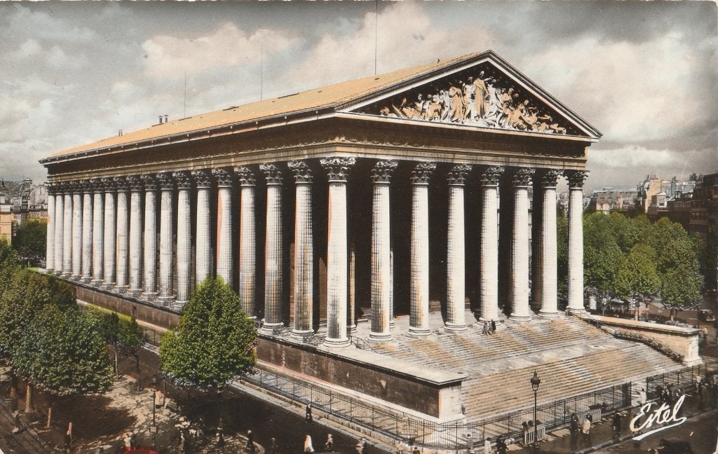 PARIJS -  Kerk de la Madeleine, Verzamelen, Postkaarten | Buitenland, Verzenden, 1960 tot 1980, Gelopen, Frankrijk