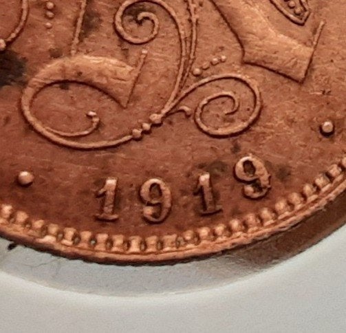 Belgique — 2 cents — 1919-Fr. (Référence 124), Timbres & Monnaies, Enlèvement ou Envoi, Métal, Monnaie en vrac
