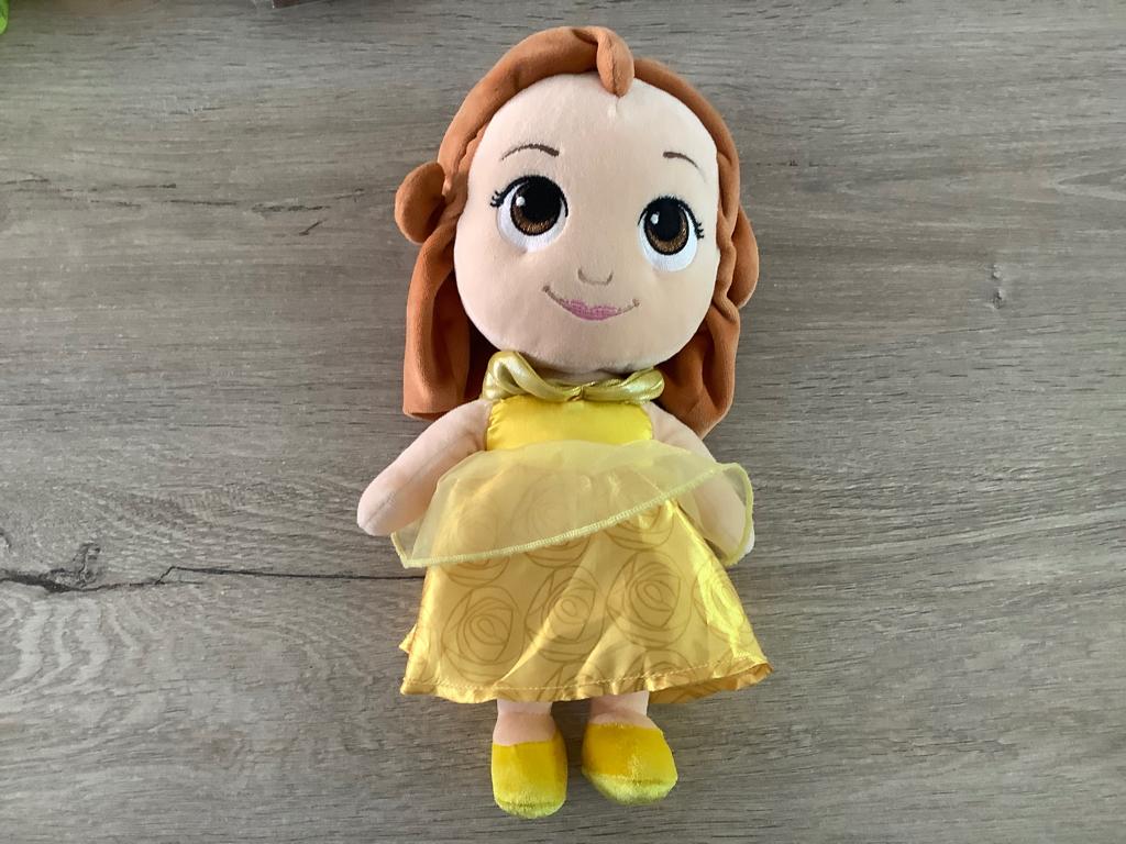 Personnage en peluche Belle de Disney La Belle et la Bête, Jaune, Lavable, Comme neuf, Moyen (20 à 80 cm)