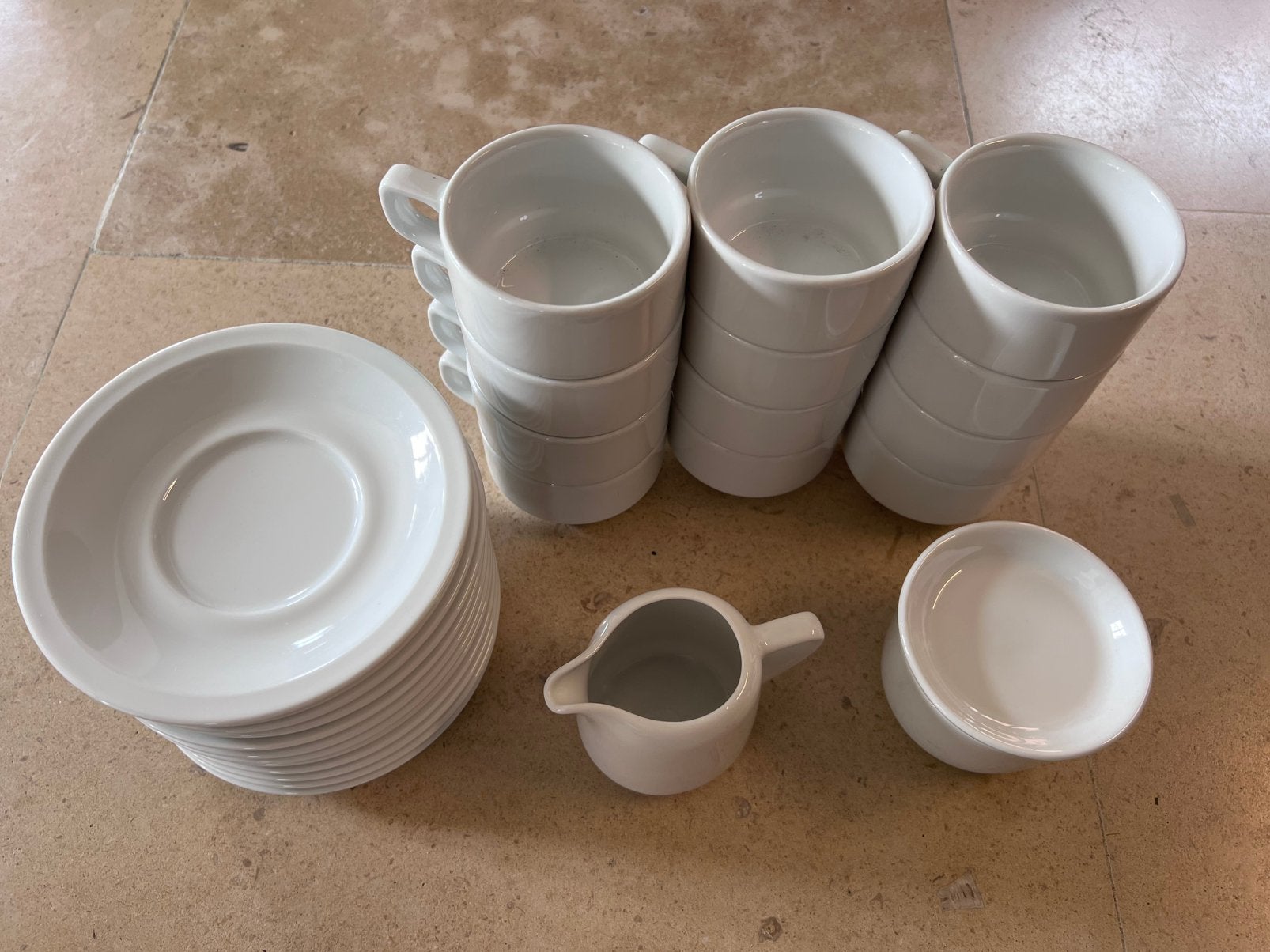 Koffietassen set 12 tassen, Huis en Inrichting, Ophalen, Klassiek, Zo goed als nieuw, Porselein