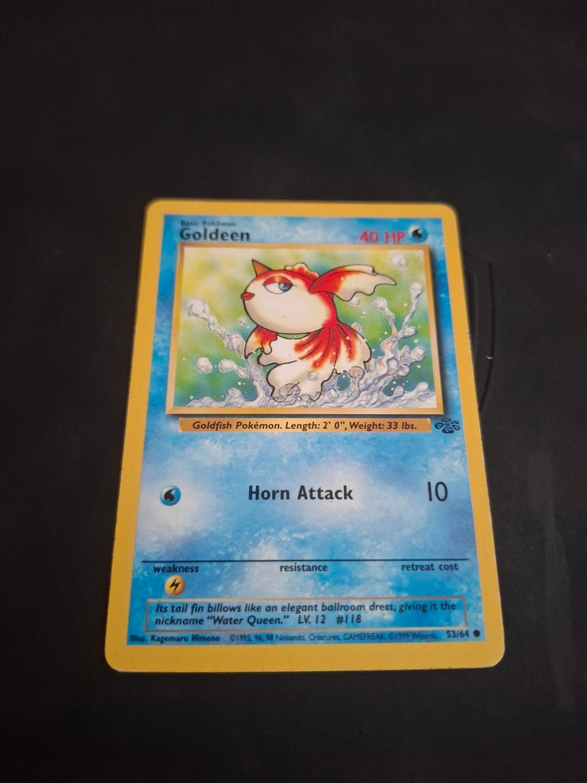 Carte Pokémon dorée - Pokémon de base 40 H, Enlèvement ou Envoi
