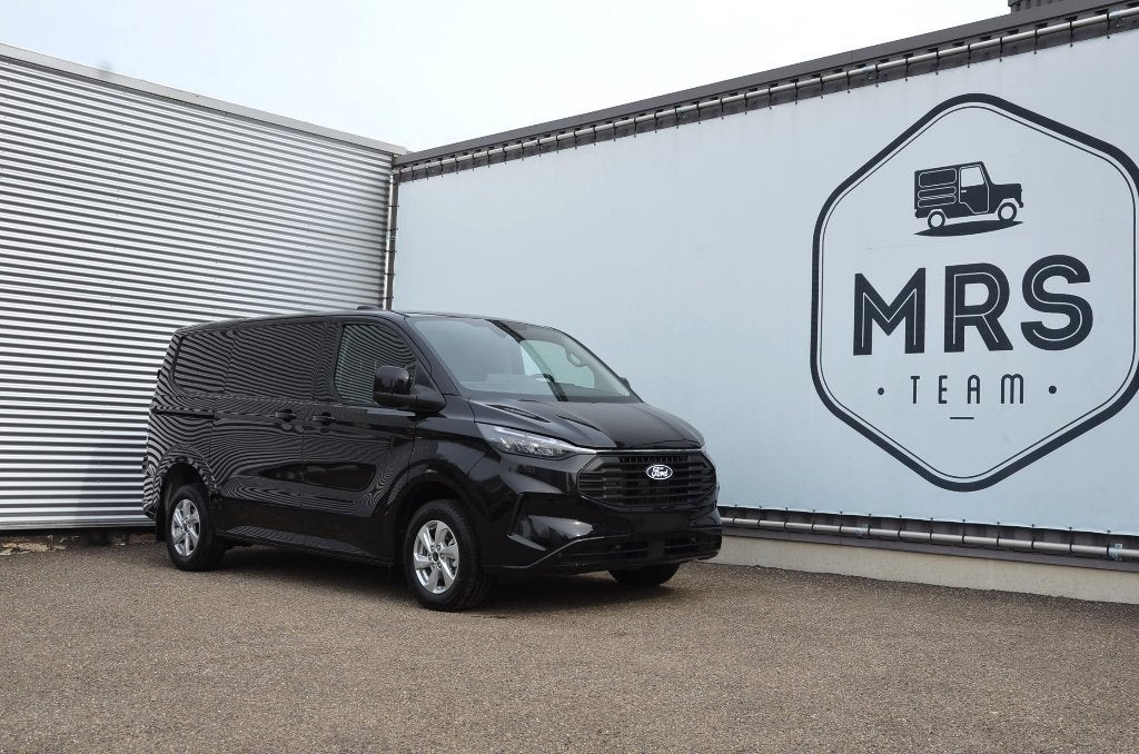Ford Transit Custom- L1- Limited- Automaat- Nieuw- 34500+BTW, Automaat, Stof, Euro 6, Zwart