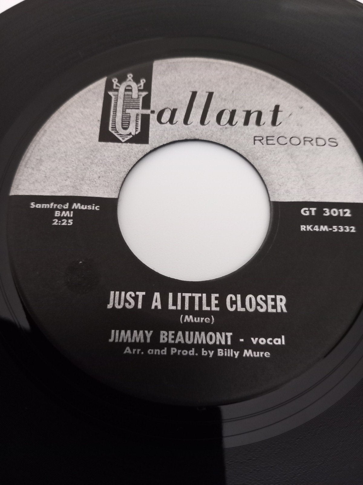 JIMMY BEAUMONT. JUST A LITTLE CLOSER. 60S USA 45T