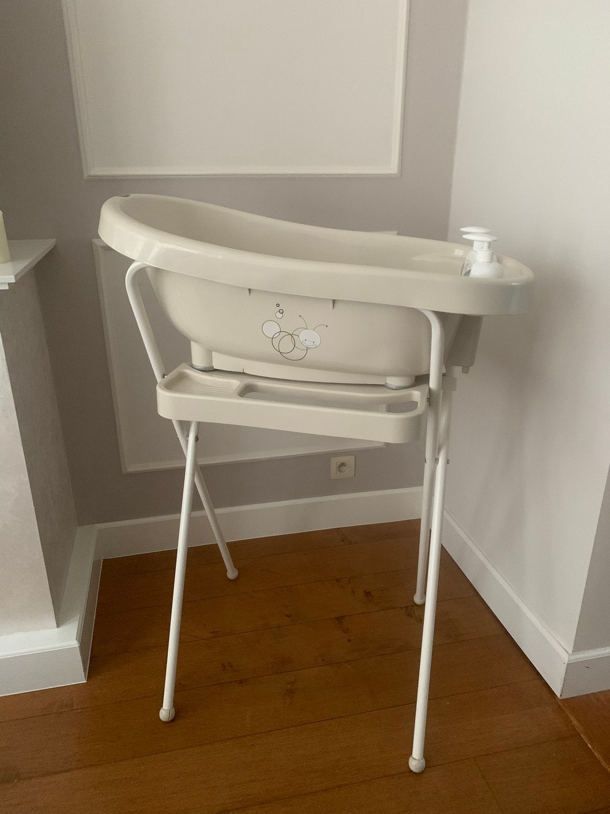 Bébé-Jou babybadje crème kleur, Ophalen, Zo goed als nieuw, Badje, Bébé-jou