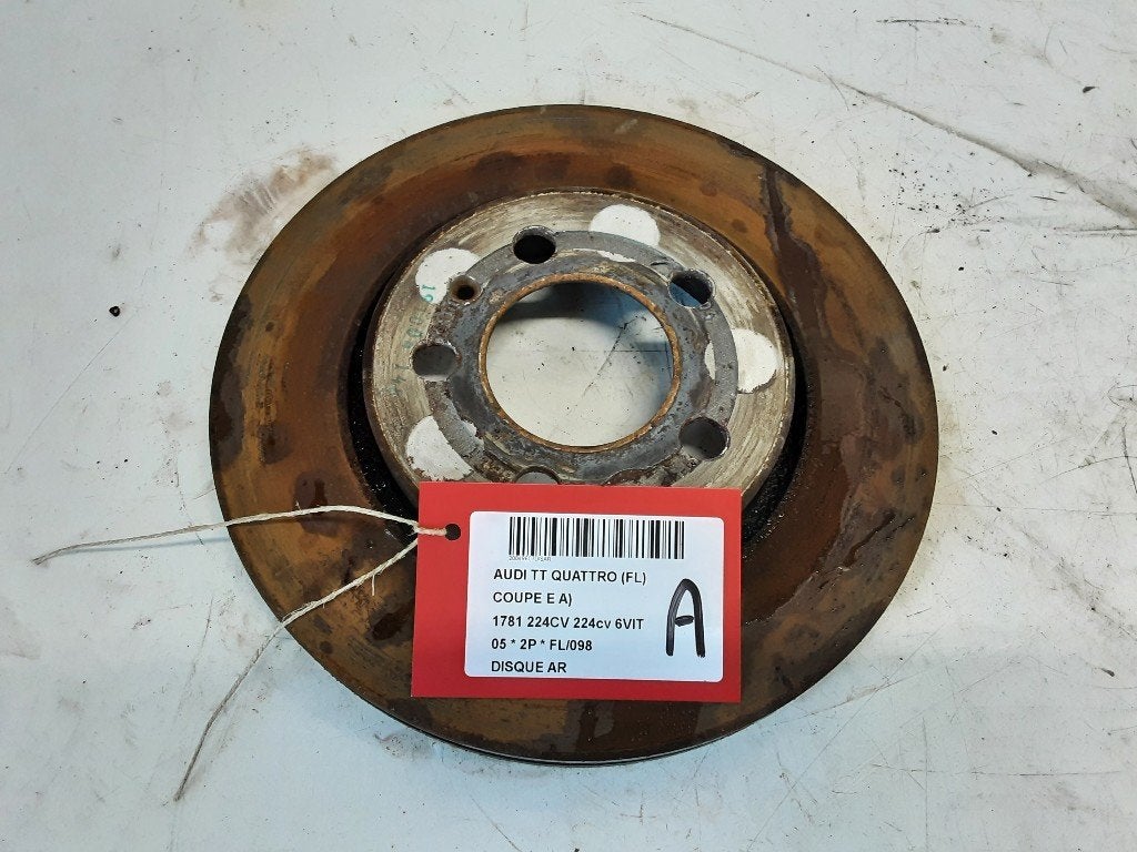 FREIN DISQUE ARRIÈRE Audi TT (8N3) (01-1998/10-2006), Auto-Union-Straße  1,
85057  Ingolstadt, DE, Info@audi.de, Audi, Utilisé